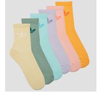 adidas Calzini Trefoil Cushion Crew Socks 6 Pairs in Multicolore S