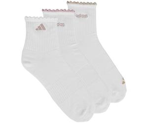 adidas Calzini womens quarter Sock 3 Pair Pack in Bianco L