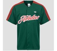 adidas Camicia a maniche corte SUMMER LEAGUE VARSITY BASEBALL JERSEY in Verde EU S