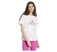 adidas Camo T-Shirt con Grafica, Bianco, M Donna