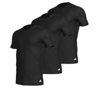 adidas Herren Unterwäsche V Neck Shirt (3pk) -Active Core Cotton Canottiera, Black_4am012, L Uomo