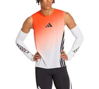 Adidas - Canottiera tecnica e leggera per trail running - XPR Pro Tank White Seorim per Uomo in Poliestere Riciclato - Taglia S - Arancione
