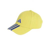 Adidas Cappello Berretto Giallo Blue Unisex Baseball 3 Stripes New logo Cotone