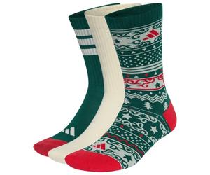 adidas - Christmas Graphic Crew Sock 3 Pair Pack - Calze casual EU 37-39 variopinto