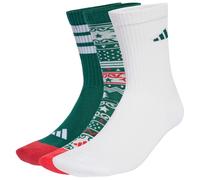 adidas - Christmas Graphic Crew Socks 3-Pack - Calze casual EU 46-48 - XL bianco