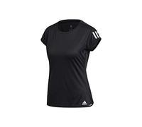 adidas Club 3 STR Tee T-Shirt, Donna, Black/Matte Silver/White, S