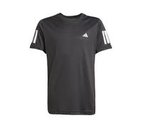 Adidas Club 3 Stripes Short Sleeve T-shirt Nero 7-8 Years Ragazzo