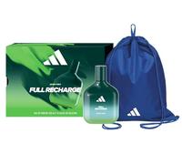 adidas, Cofanetto Regalo Vibes Full Recharge, Eau de Parfum 100 ml e Sacca adidas Blu