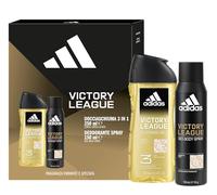 adidas, Cofanetto Regalo Victory League, Deodorante Spray per il corpo 150ml e Docciaschiuma 3 in 1 250ml