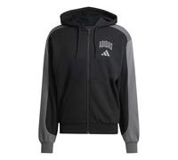 adidas Collegiate Fleece Full-Zip Pista con Cappuccio Uomo (Pacco da 1)