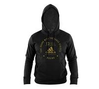 adidas Community Hoodie Boxing Felpa con Cappuccio, Nero/Oro, XS Uomo