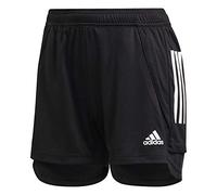 Adidas Condivo 20, Pantaloncini di Allenamento Donna, Nero Bianco, S