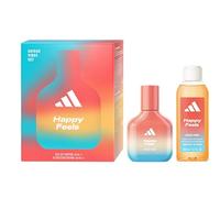 Adidas, Confezione Regalo Donna Vibes Happy Feels Eau de Parfum 30 ml + Gel Doccia 100 ml