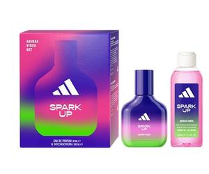 Adidas, Confezione Regalo Donna Vibes Spark Up Eau de Parfum 30 ml + Gel Doccia 100 ml