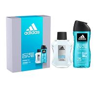 Adidas, Confezione Regalo Uomo Ice Dive, Eau de Toilette 50 ml e Gel Doccia Bagnoschiuma 3in1 250 ml