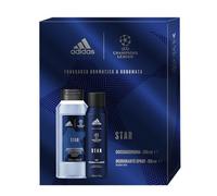 Adidas, Confezione Regalo Uomo UEFA 10 Deodorante Spray 150 ml + Gel Doccia 250 ml
