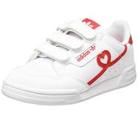Adidas Continental 80 CF C, Scarpe da Ginnastica, Ftwr White/Vivid Red/Ftwr White, 33.5 EU