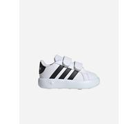 adidas Unisex - Bimbi 0-24 Grand Court 2.0 Shoes Kids, Cloud White / Core Black / Cloud White, 20 EU