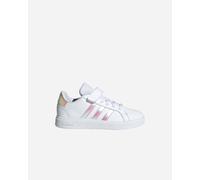 Scarpe adidas Grand Court 2.0 con velcro bianco argento per bambini - 35