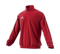 Adidas Core18 Jacket Youth, Giacca Unisex Bambini, Rosso (Rosso/Bianco), 128