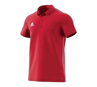 Adidas Core18 Polo Shirt, Unisex Bambini, Power Red/White, 5-6Y