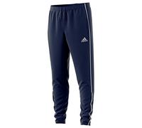 Adidas CORE18 TR Pnt Y, Pantaloni da Ginnastica Unisex-Bambini, Blu Scuro/Bianco, 8 Anni
