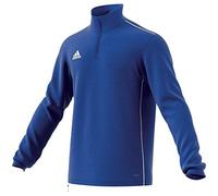 Adidas Core18 TR Top Y Felpa., Unisex Bambini, Bold Blue/White., 7-8Y