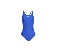 adidas 3 Stripes C-Back Swimsuit Costume Intero, Semi Lucid Blue/Blue Fusion, 38 Donna