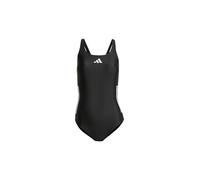 Adidas Donna 3 Stripes C-Back Swimsuit, Black/White, 46