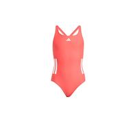 ADIDAS Costume da bagno da ragazza 3S BLD rosso | 140