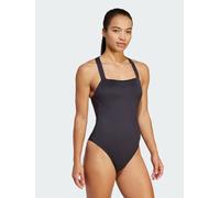 adidas Costume da bagno imbottito premium con scollo a X sulla schiena, modello adidas Iconisea. 44 Nero