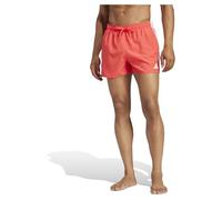 Adidas Costumi da Bagno da Uomo 3 Strisce 3 Pollici, Rosso, S