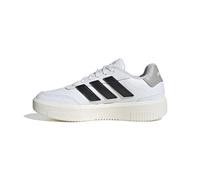 adidas Courtblock Shoes, Scarpe da Ginnastica Donna, Ftwr Nucleo Bianco Nero Grigio Due, 38 2/3 EU