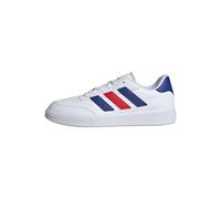 adidas Courtblock Shoes, Scarpe da ginnastica Uomo, Cloud White Cloud White Scarlet, 44 EU