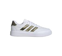 adidas Courtblock Shoes, Scarpe da ginnastica Uomo, Cloud White Olive Strata Shadow Olive, 40 2/3 EU