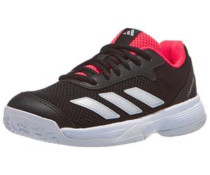 adidas Courtflash K AC Bk/Si Junior Shoes UK 5.5
