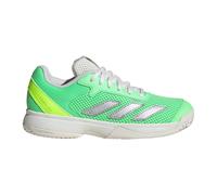 adidas Courtflash Kids Tennis Shoes, Scarpe Unisex-Bambini, Pure Teal/Silver Metallic/Lucid Lemon, 28 EU