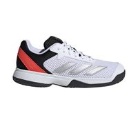 Scarpe da tennis Courtflash Kids Cloud White / Silver Metallic / Bright Red 32