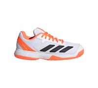 Scarpe da tennis bambini Adidas Courtflash K - lucid orange/cyber metallic/cloud white - Bianco (33)