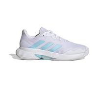 Scarpe da tennis da donna Adidas CourtJam Control W Carpet - cloud white/bliss blue/cloud white - Bianco (39 1/3)