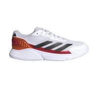 Scarpe da uomo per il padel Adidas Courtquick Padel M - cloud white/core black/lucid orange - Bianco (47 1/3)