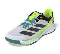 adidas Crazyquick Boost Padel Shoes, Scarpe Uomo, Cloud White/Core Black/Lime Burst, 46 2/3 EU