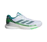 adidas Crazyquick Lightstrike Padel Shoes, Scarpe Uomo, Cloud White/Aurora Ivy/Lime Burst, 36 EU