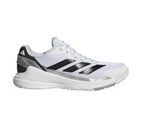 Scarpe da uomo per il padel Adidas Crazyquick LS Padel M - cloud white/core black/silver metallic - Bianco (44)