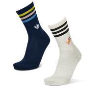 adidas Originals x Liberty London - Confezione da 2 paia di calzini multicolore / bianco gesso 40-42