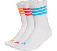 adidas Crew 3er Pack Socks Calze L Bianco