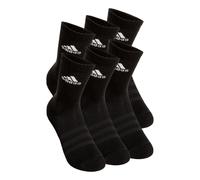 adidas Unisex - Adulto Cushioned Sportswear Crew Socks 6 Pairs, Black / White, 4.5-6