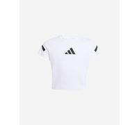 Adidas Z.n.e. Fitted Crop Short Sleeve T-shirt Bianco 9-10 Years Ragazza