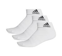 adidas Cush Ank 3PP, Calze da Calcio Unisex-Adulto, Bianco/Bianco/Bianco, M