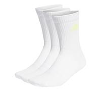 adidas Cushioned Crew Socks 3 Pairs, Calze Medie Unisex - Adulto, White/Lucid Cyan/Lucid Lemon/Lucid Pink, XS (Pacco da 3)